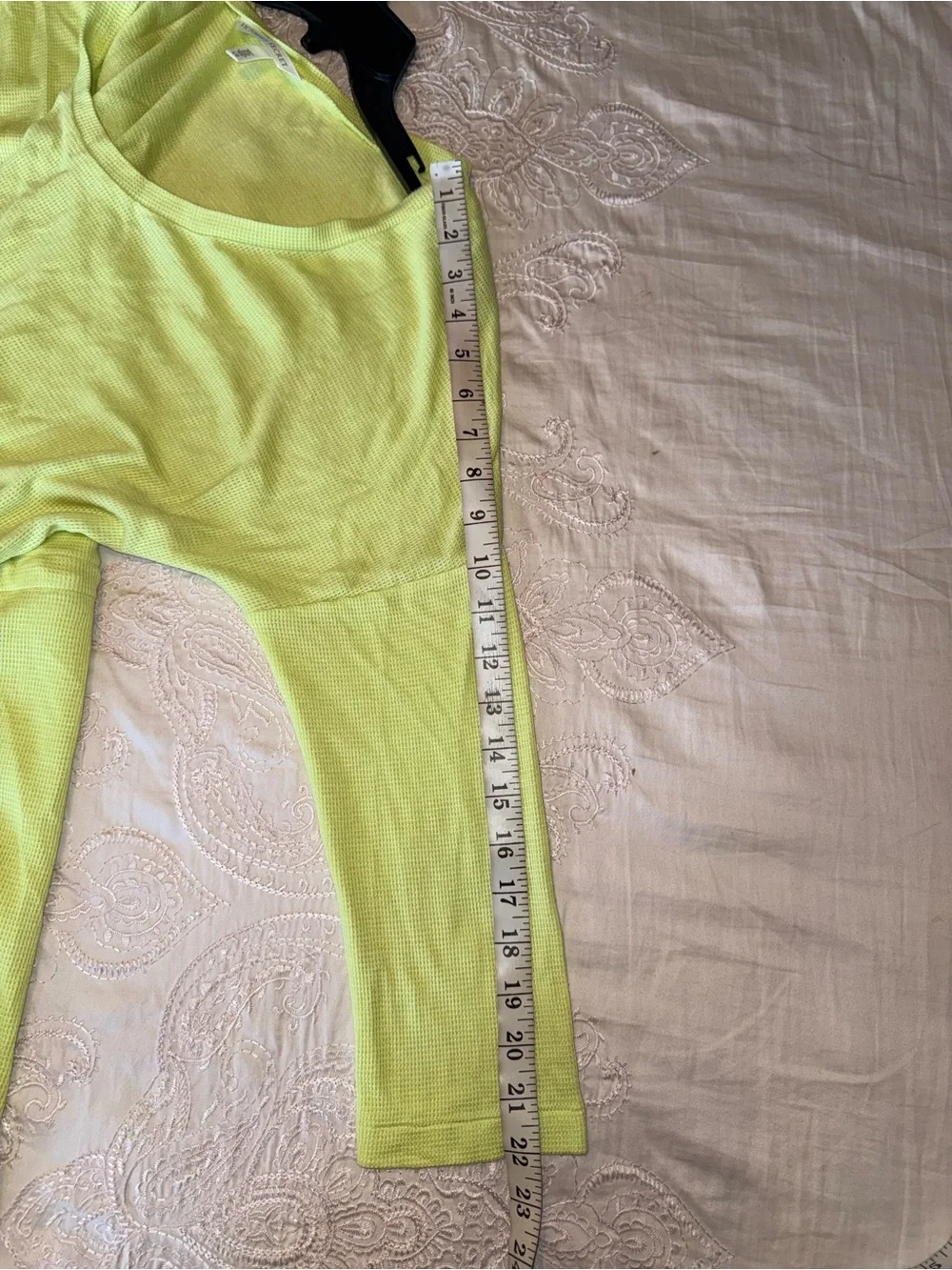 Victoria’s Secret Chartreuse Tunic Cover Up Long Sleeve Size L